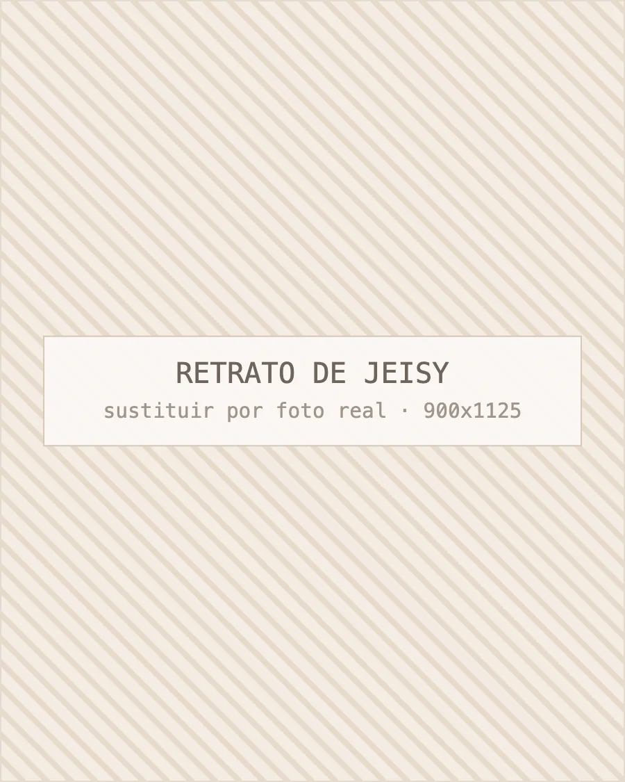 Jeisy, esteticista responsable del centro de estética de Barcelona