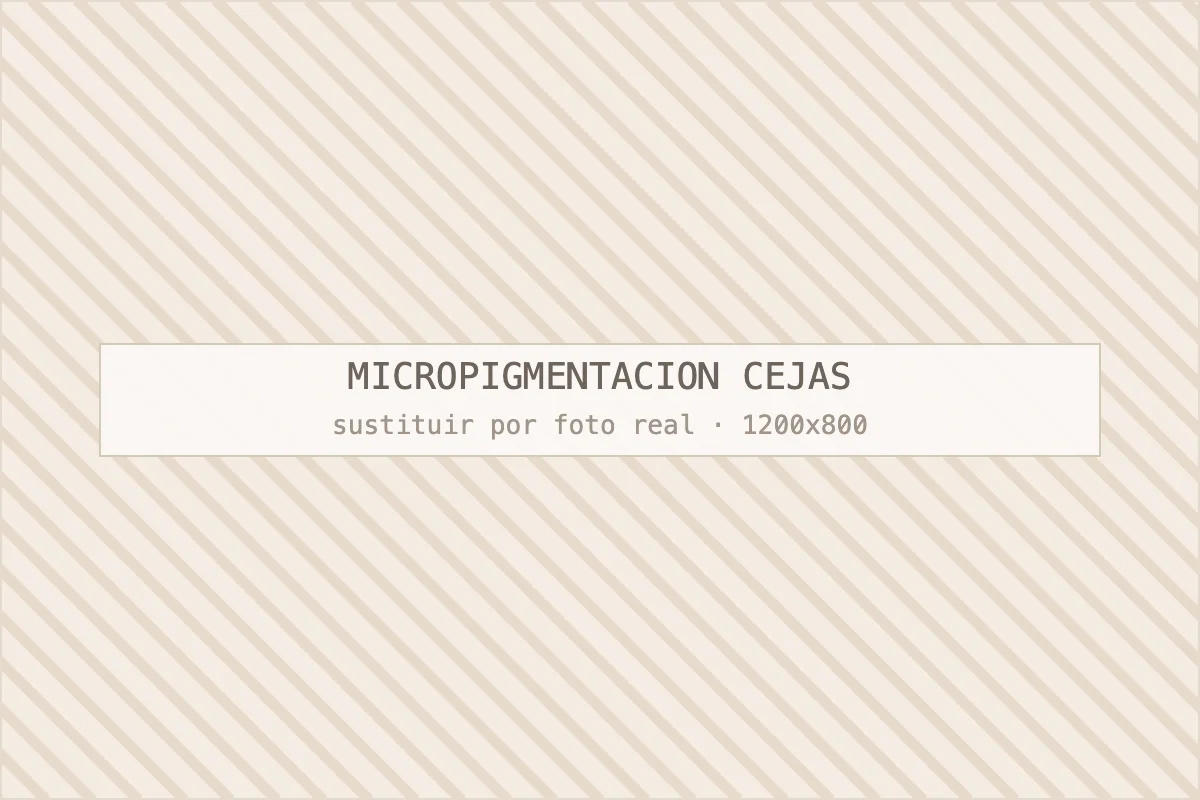 Micropigmentación de cejas en el centro de estética de Barcelona